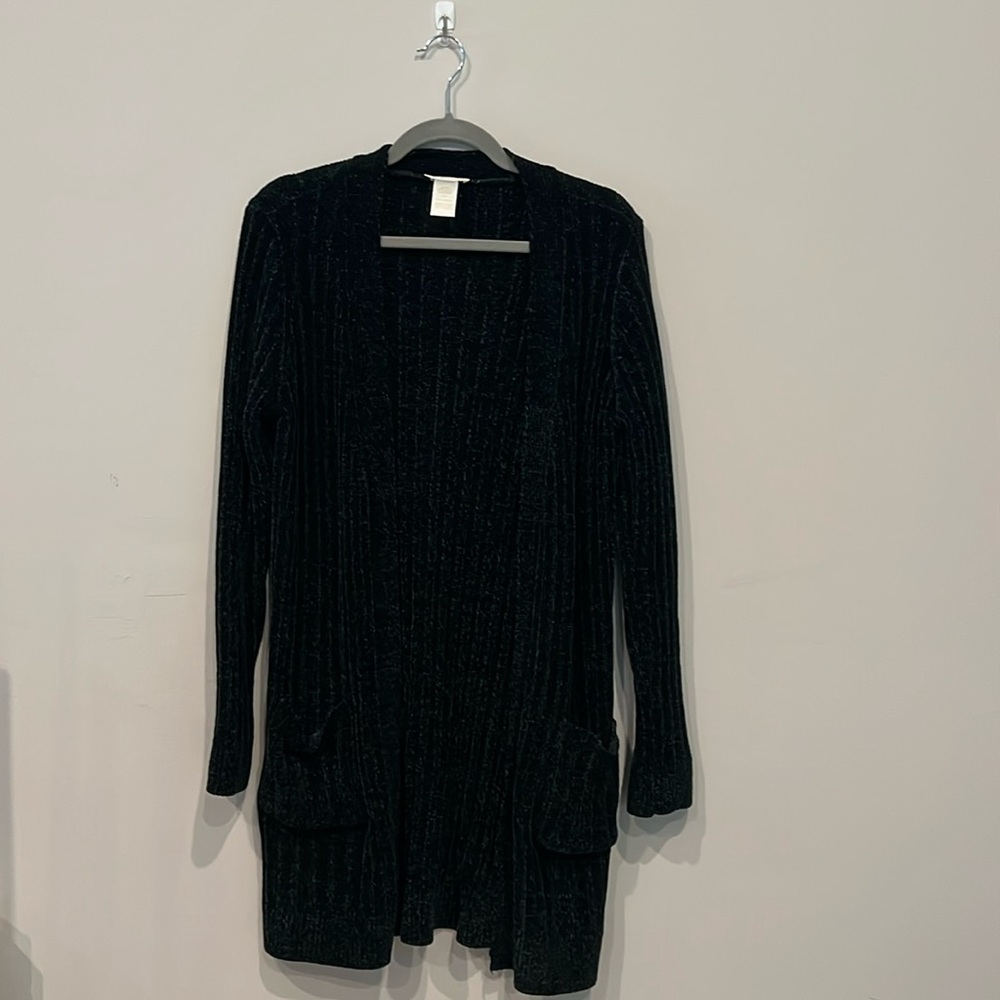 Matty M Emerald Green Open Cardigan